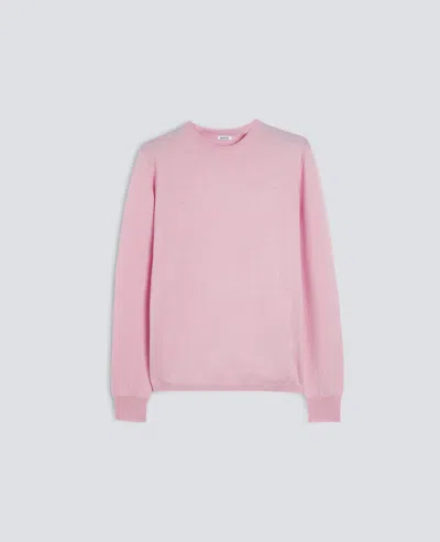 Aspesi Merino Wool Turtleneck Sweater In Pink