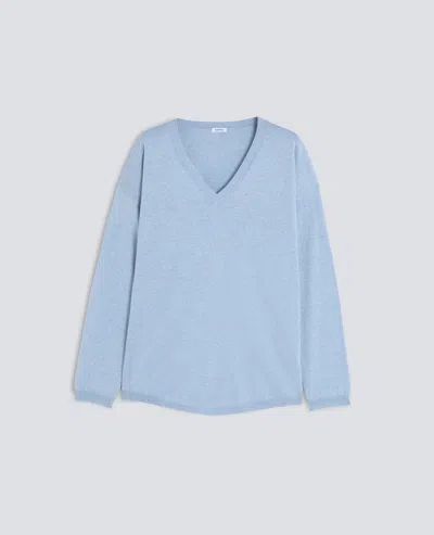 Aspesi Merino Wool Turtleneck Sweater In Blue