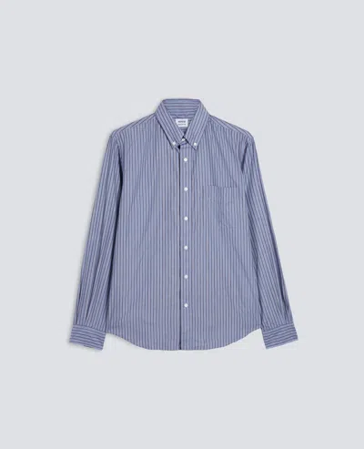 Aspesi Cotton Poplin Shirt B.d New Skinny In Blue