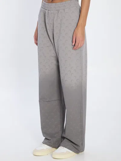 Marine Serre Grey Cotton Track Suit In Gray