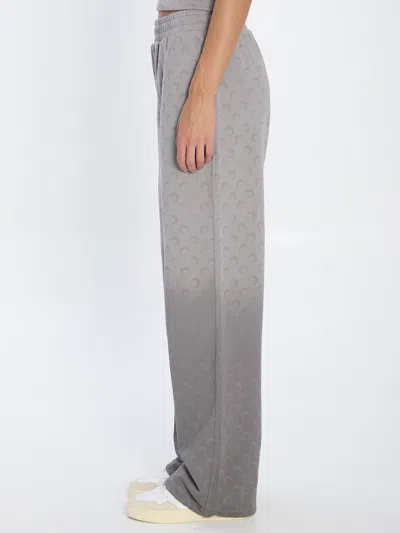 Marine Serre Grey Cotton Track Suit In Gray