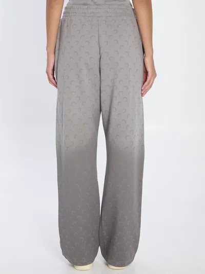 Marine Serre Grey Cotton Track Suit In Gray