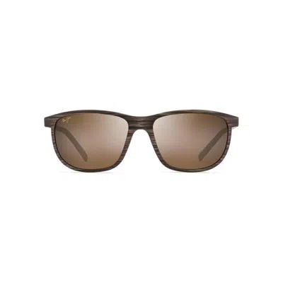 Maui Jim Lele Kawa Mj H811-25c Rectangle Polarized Sunglasses In Multi