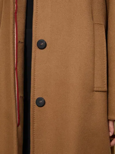 Max Mara Ardenne Cashmere Coat In Brown