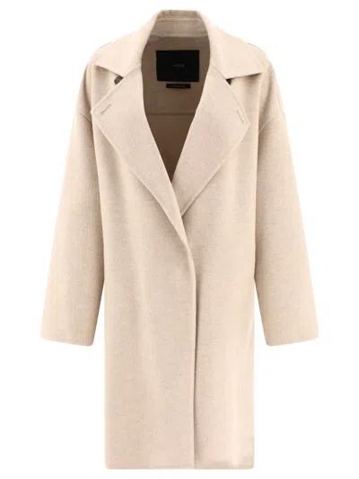 Max Mara Atelier "angel" Coat In Neutral