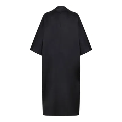 Max Mara Black Camel Coat In Black
