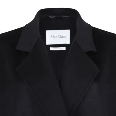Max Mara Black Camel Coat In Black