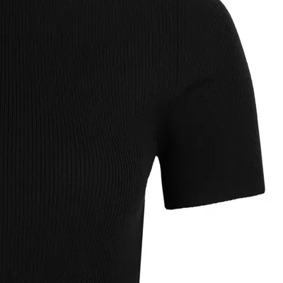 Max Mara Black Virgin Wool Sweater In Black