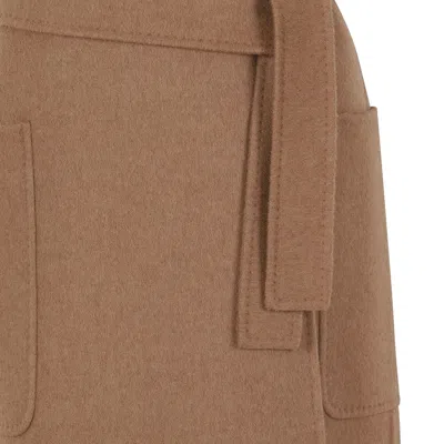 Max Mara Camel Camel Coat In Nude