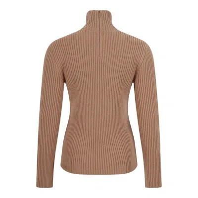 Max Mara Camel Wool-cashmere Sweater In Brown