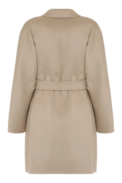 Max Mara Harold Cashmere Coat In Neutral