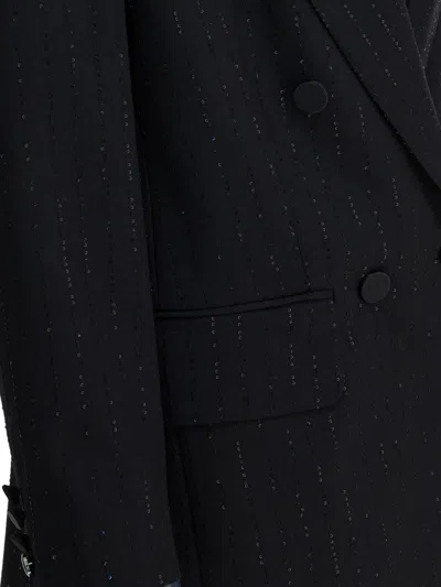 Max Mara Pianoforte Black Wool Blend Jacket In Black