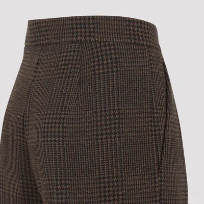 Max Mara Ponza Principe Di Galles Pants In Brown