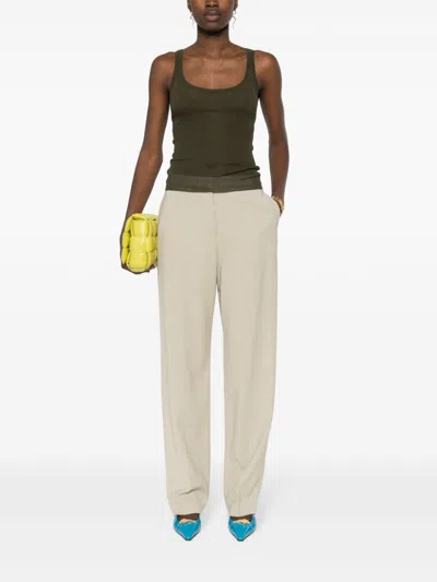 Max Mara Silk Tank Top In Multi