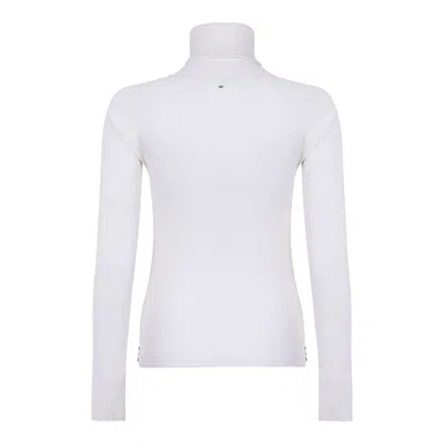 Sportmax Max Mara  White Virgin Wool Sweater In Brown