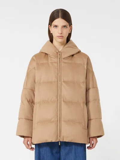Max Mara The Cube Desiderio Quilted Jacket Camel In Neutral