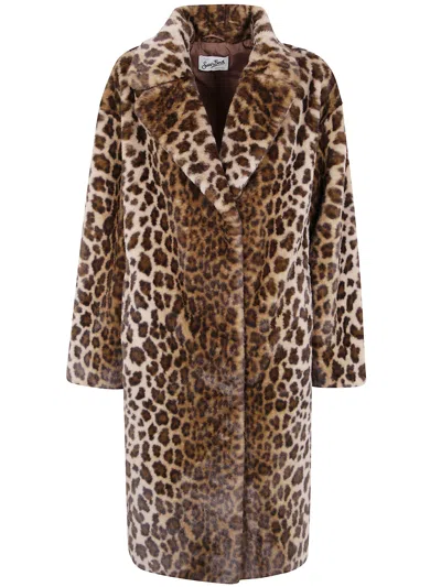 Mc2 Saint Barth "rouge Fur" Jacket In Multi