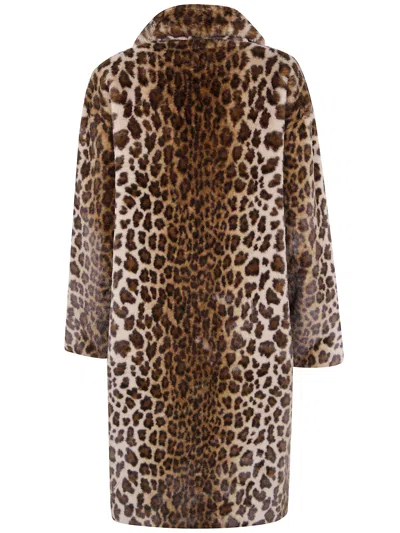 Mc2 Saint Barth "rouge Fur" Jacket In Multi