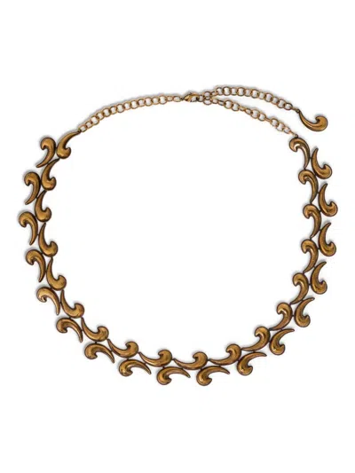 Etro Paisley Necklace In Gold