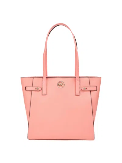 Michael Kors Carmen Logo Tote Bag In Pink