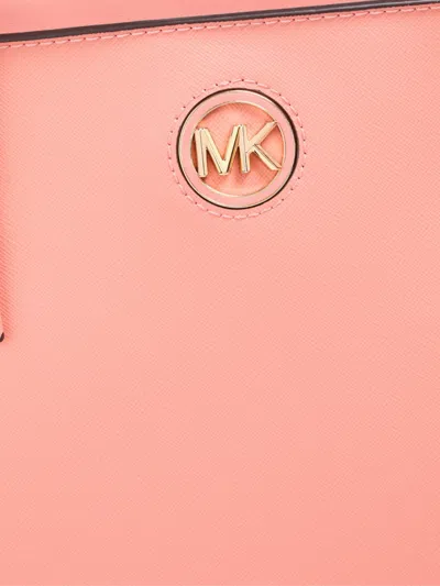 Michael Kors Carmen Logo Tote Bag In Pink
