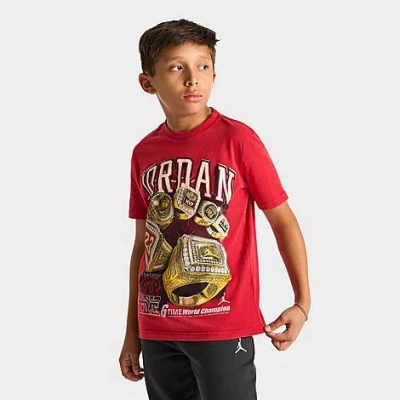 Jordan Big Kids 6 Rings T-shirt In Brown