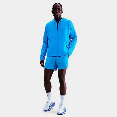 Nike Men's Stride Dri-fit 5" Brief-lined Running Shorts In Blue
