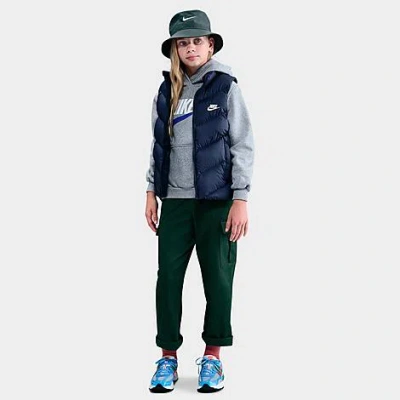 Nike Big Kids Sportswear All Day Play Therma-fit Puffer Vest In Brown