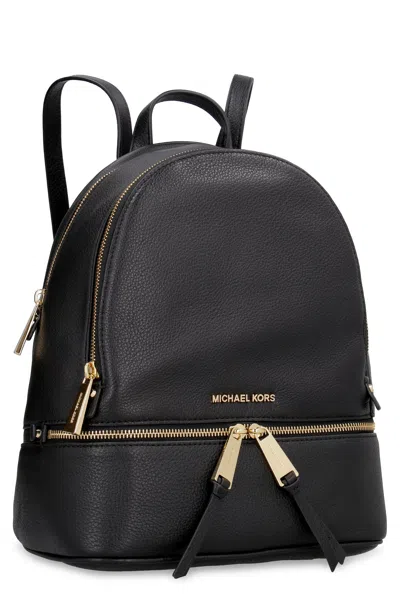 Michael Michael Kors Rhea Leather Medium Backpack In Red