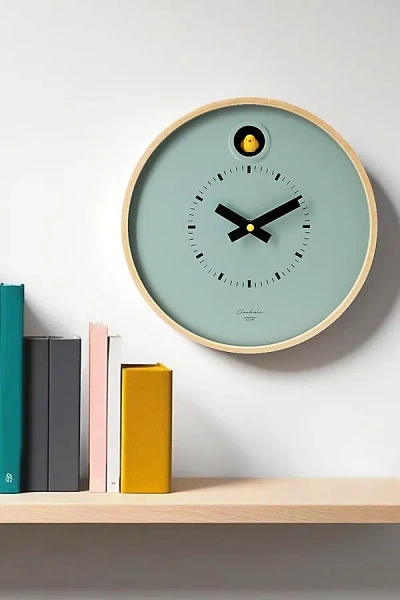 Cloudnola Cuckoo Wall & Desk Clock In Dark Green At Urban Outfitters In Blue