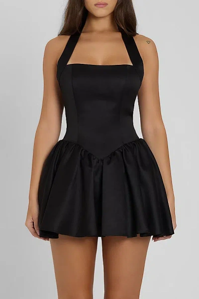 Leau Hyades Halter Corset Mini Dress In Black, Women's At Urban Outfitters In Black