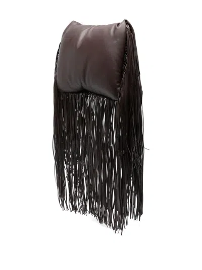Sportmax Max Mara  "soffyfringes" Maxi Soft Fringes Bag In White