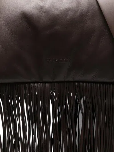 Sportmax Max Mara  "soffyfringes" Maxi Soft Fringes Bag In White