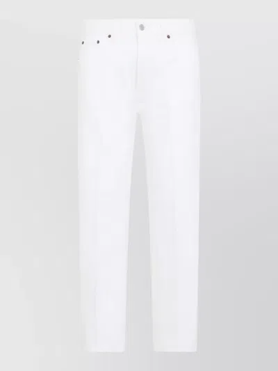 Celine Boyfriend Jeans 001 In Cotton Denim In White