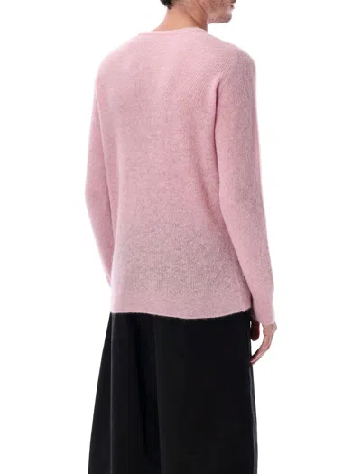 Auralee Luxurious Alpaca Knit Sweater In Pink