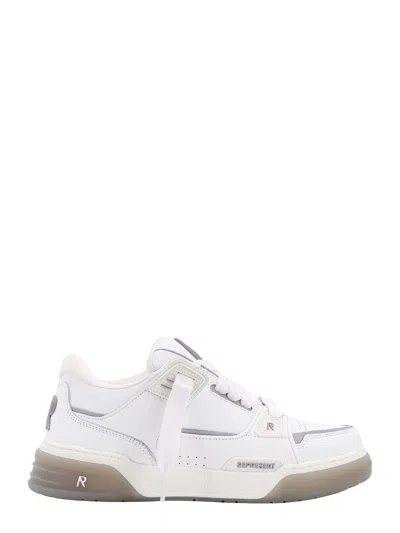 Represent Mens White/oth Studio Panelled Leather Mid-top Trainers Eur 43.5 / 9.5 Uk In White
