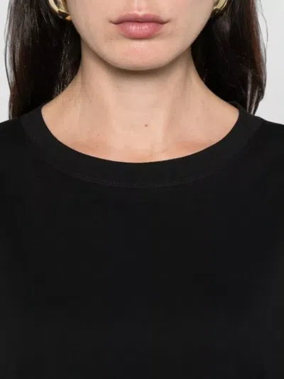 Brunello Cucinelli Semi-sheer Panel Round Neck T-shirt In Black