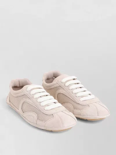 Prada Stylish Sneakers With Mesh And Suede Design In Multi