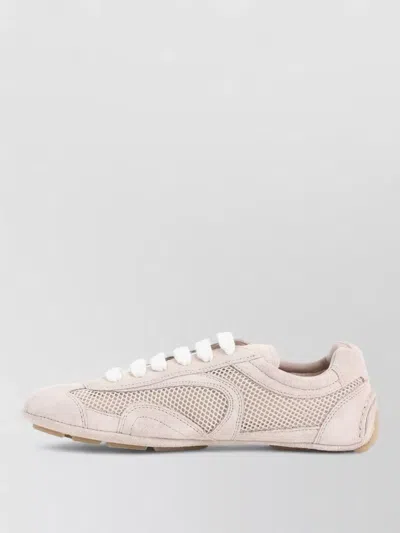 Prada Stylish Sneakers With Mesh And Suede Design In Multi