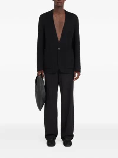 Mm6 Maison Margiela Single-breasted Wool Jacket In Multi