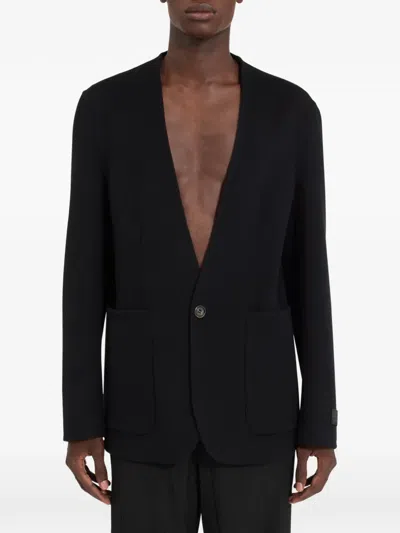 Mm6 Maison Margiela Single-breasted Wool Jacket In Multi