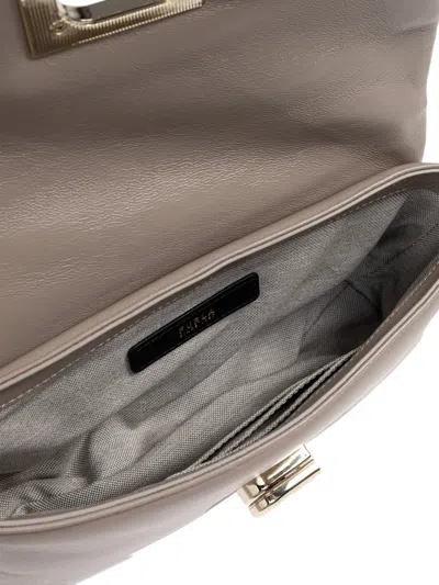 Furla Mini 1927 Leather Tote Bag In Neutral