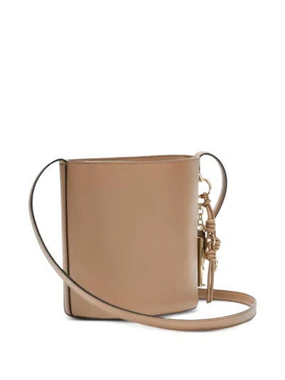 Furla Roxie Pendant Bucket Bag In Brown