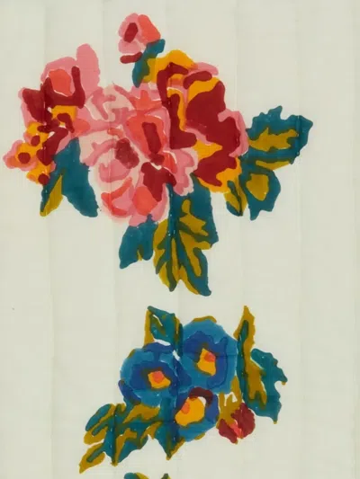 Lisa Corti Floral-print Throw (100cm X 70cm) In Multi