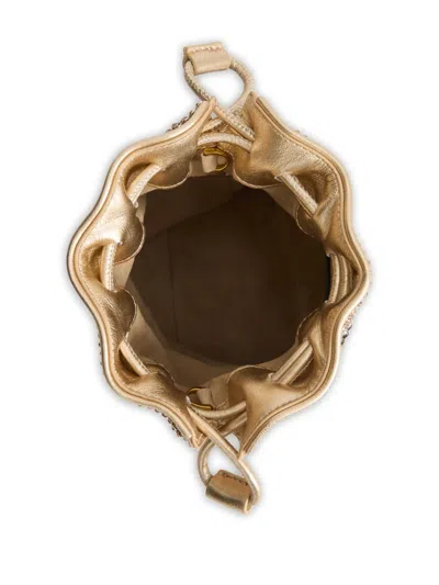 Anya Hindmarch Eyes Drawstring Bucket Bag In Blue