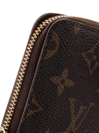 Pre-owned Louis Vuitton Zippy Compact Wallet Nm Monogram Canvas Small Wallets In Brown