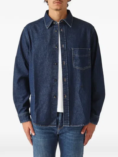 Jacob Cohen Button-up Cotton Shirt In Blue