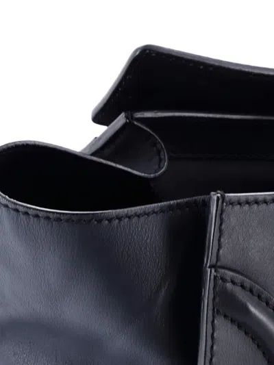 Pre-owned Celine Luggage Bag Smooth Leather Mini Tote Bag In Blue