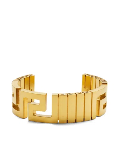 Versace Greek Brass Bracelet In Gold