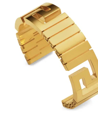 Versace Greek Brass Bracelet In Gold